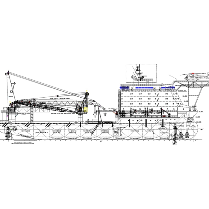 FOR SALE/Charter-Offshore construction Support Vessel 300T Crane