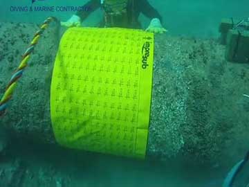 不停产，不使用ROV的情况下对海底管道的检测